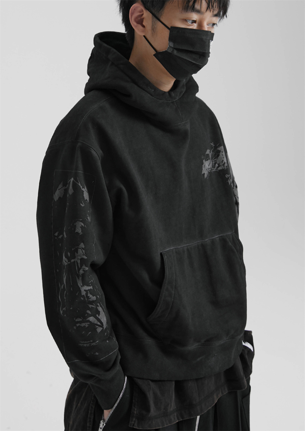 Men's Shoulder Hoodie Themed Print - Image 2