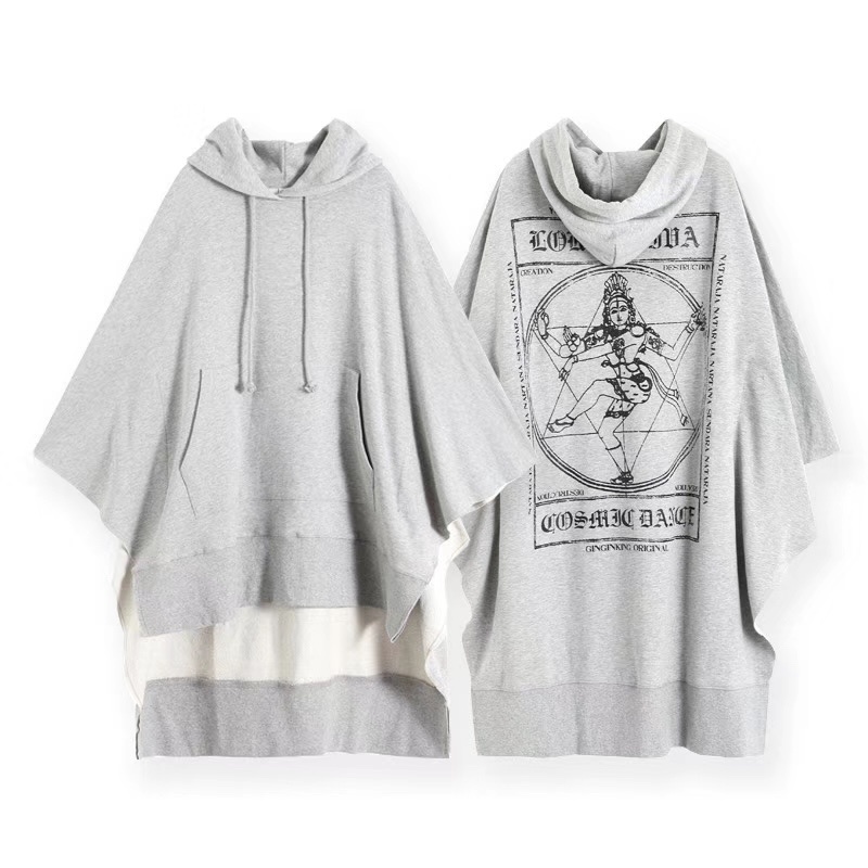 Ginginking Poncho Shiva Lady Print Cape - Image 3