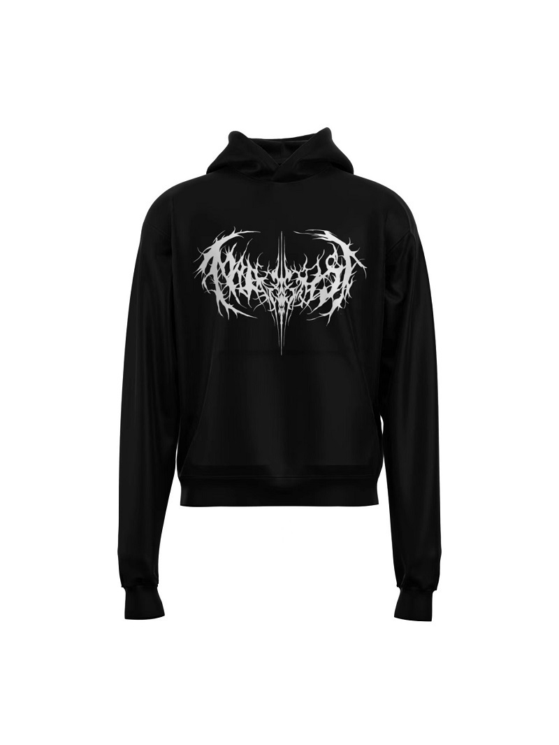 Long Sleeve Hooded Opium Style Pattern Sweater - Image 4