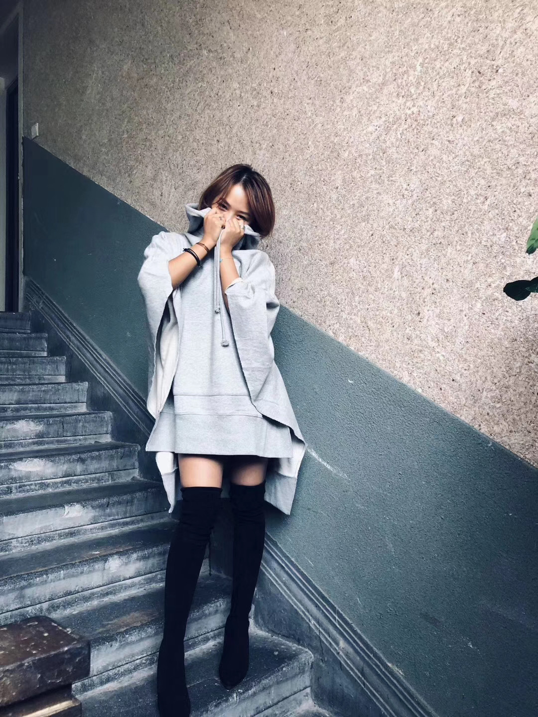 Ginginking Poncho Shiva Lady Print Cape - Image 4