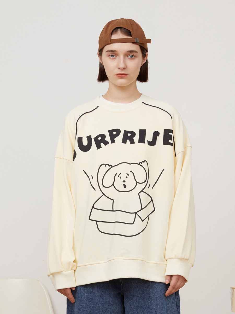 Doggy pattern crew neck top - Image 5