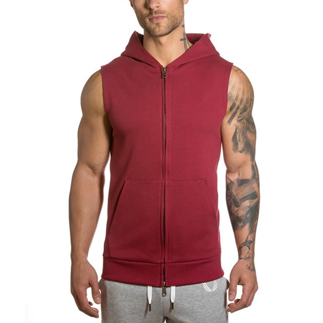 Sleeveless Men's Hoodies - Image 5