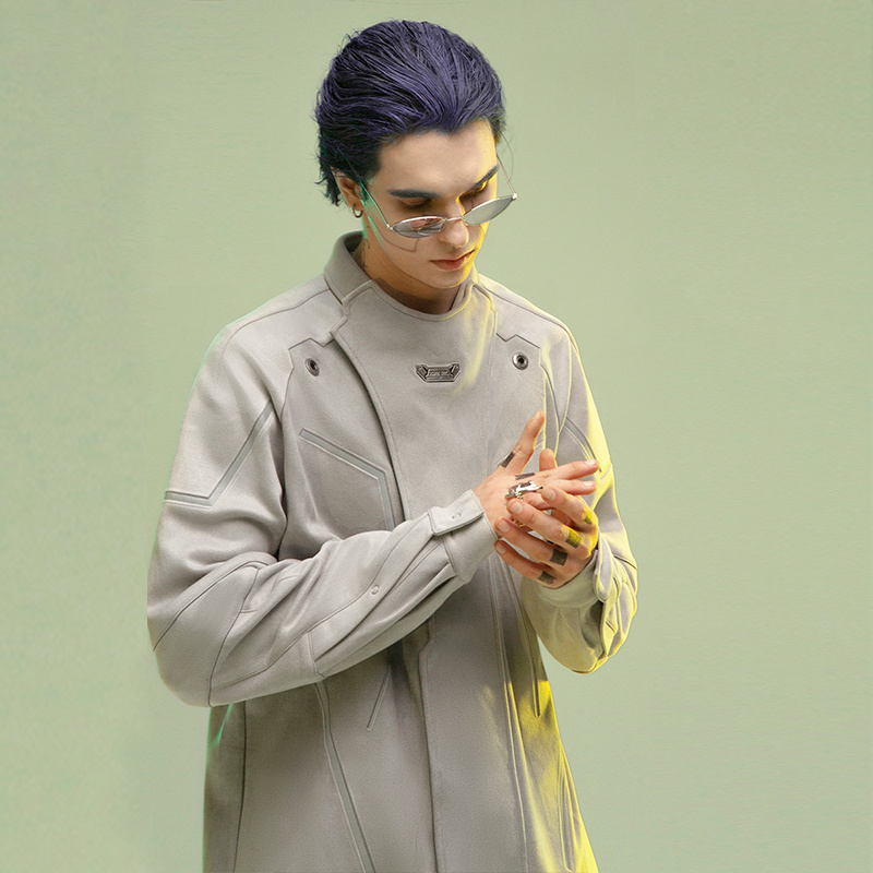 Minimalist Style High Frequency Reflective Printed Top - Image 6