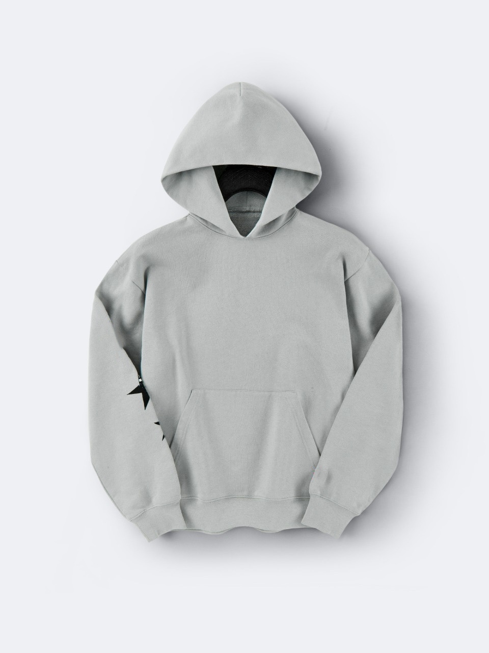 Original gray star graffiti hoodie hoodie - Image 3