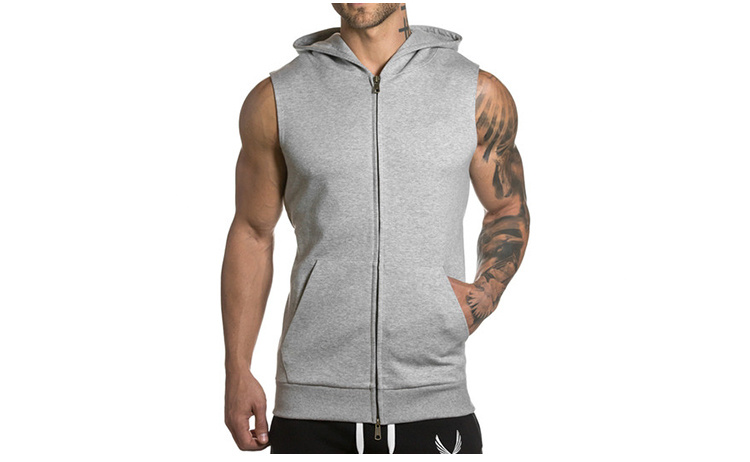 Sleeveless Men's Hoodies - Image 9