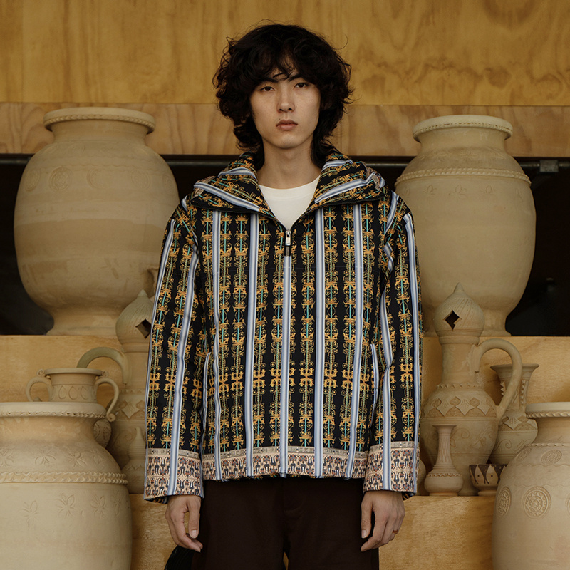 Men's Casual Trend Quilted Print Sweatshirt