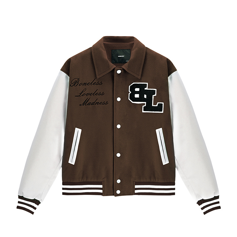 Embroidered Baseball Uniform Men's American High Street Fashion Brand Jacket - Image 4