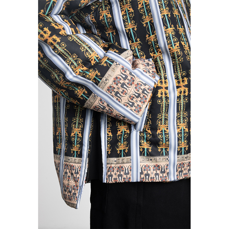 Men's Casual Trend Quilted Print Sweatshirt - Image 4