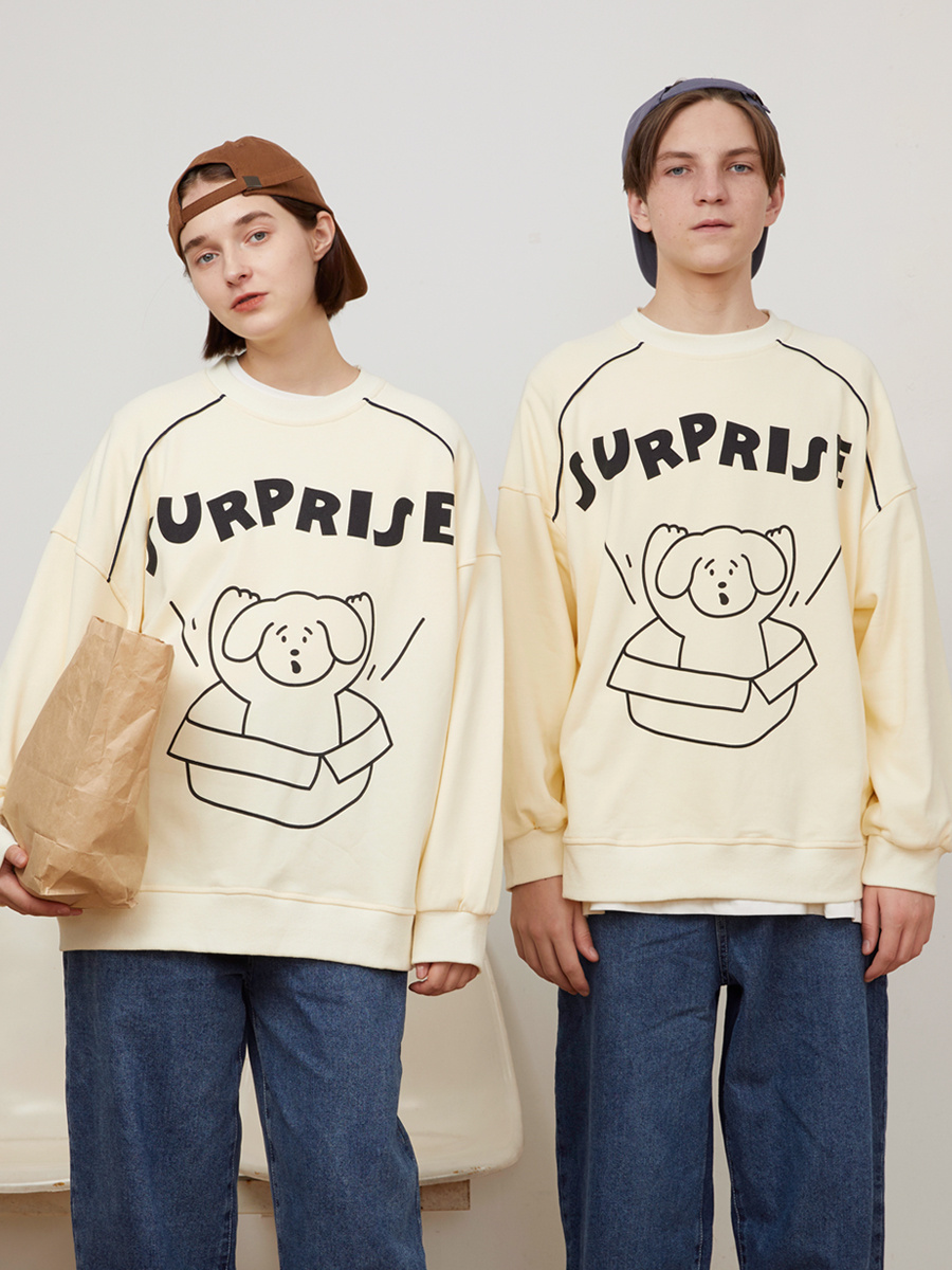 Doggy pattern crew neck top - Image 4