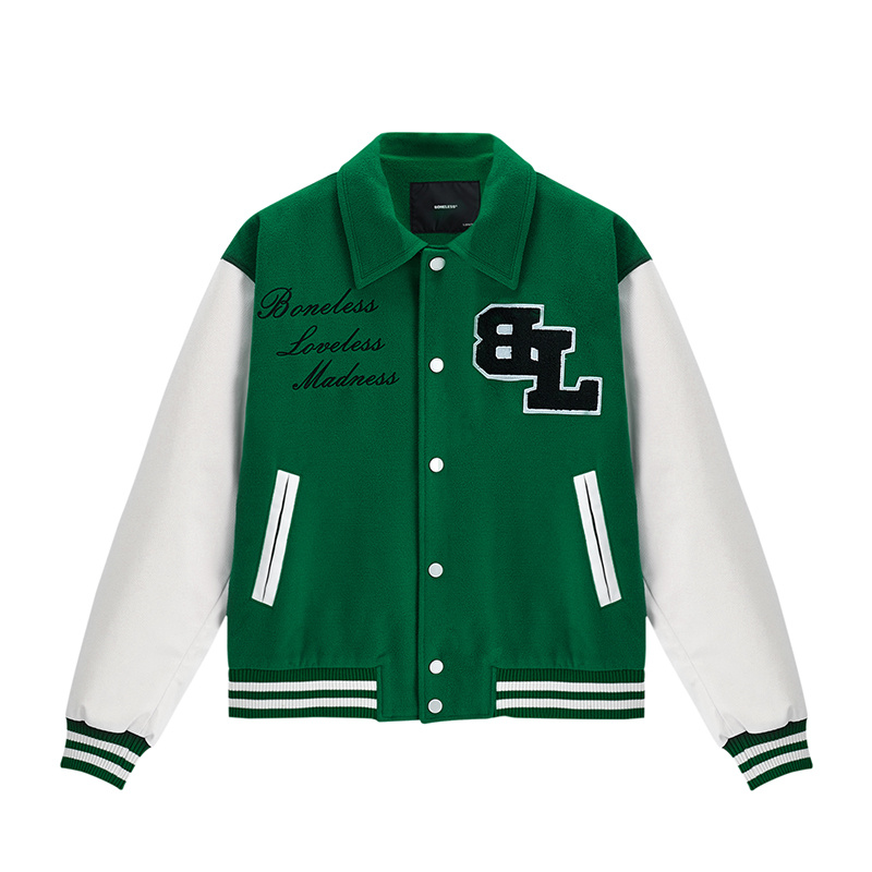 Embroidered Baseball Uniform Men's American High Street Fashion Brand Jacket - Image 2