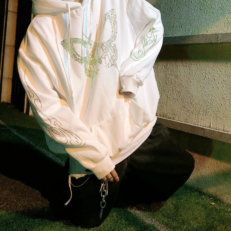 Hot diamond and cashmere hoodie - Image 2