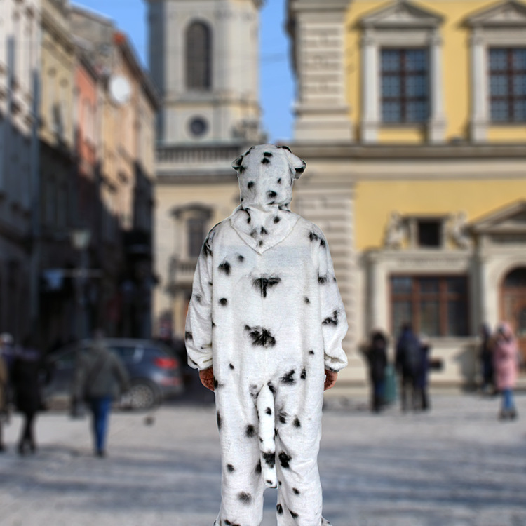 Creative Cute Plush Dalmatian Clothes Suit - Image 2
