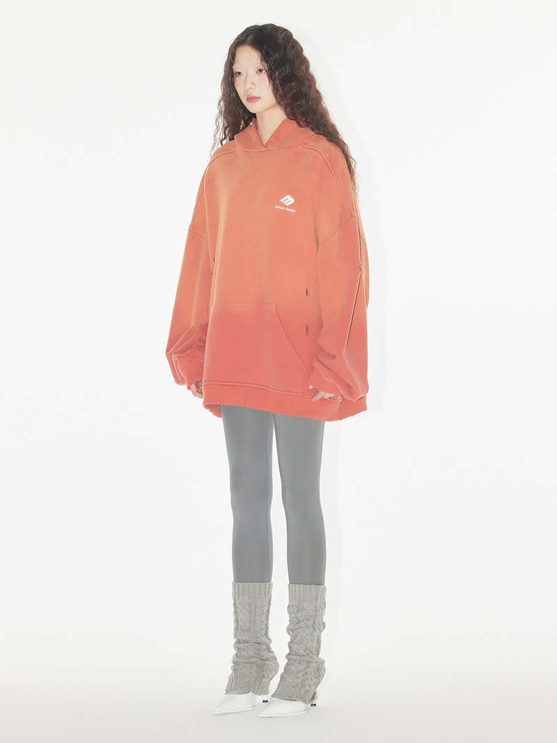 Worn Out And Torn Soft Comfortable Loose Hoodie - Image 5