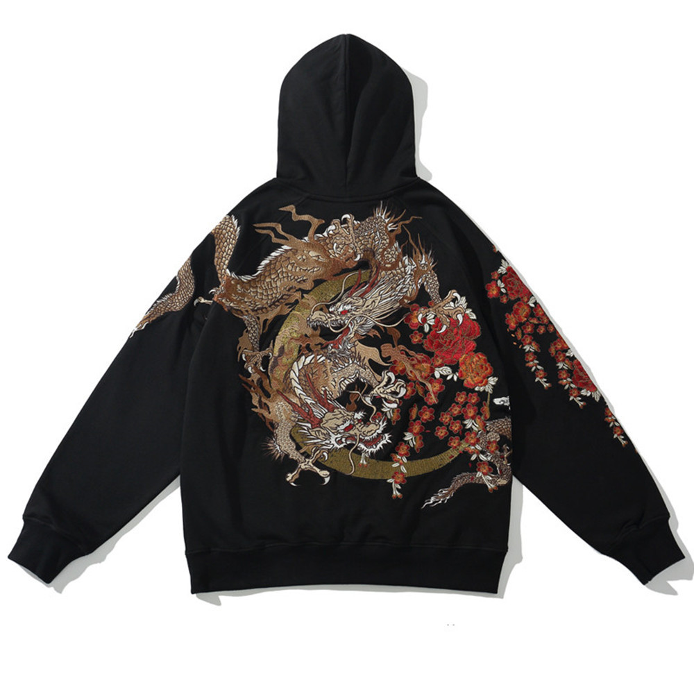 Heavy Industry Embroidered Hoodie Men's Dragon - Image 5