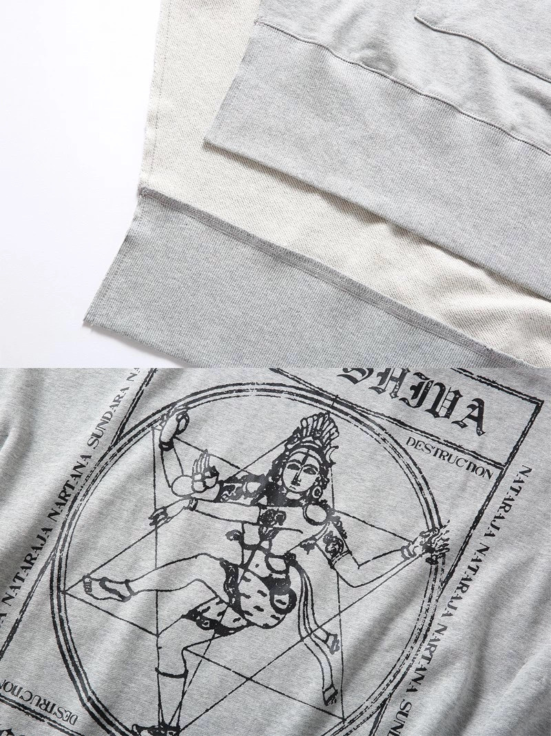 Ginginking Poncho Shiva Lady Print Cape - Image 8