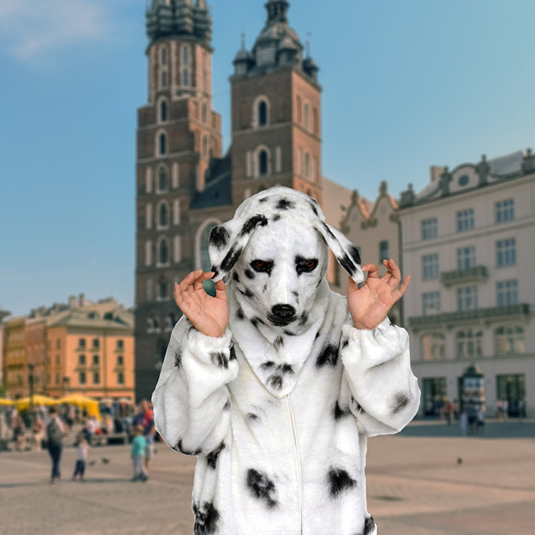 Creative Cute Plush Dalmatian Clothes Suit - Image 5
